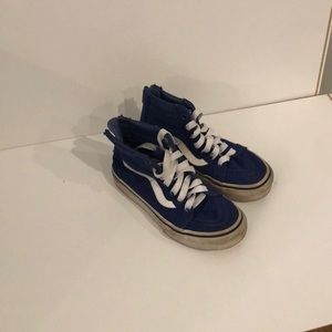 Blue Vans sneakers